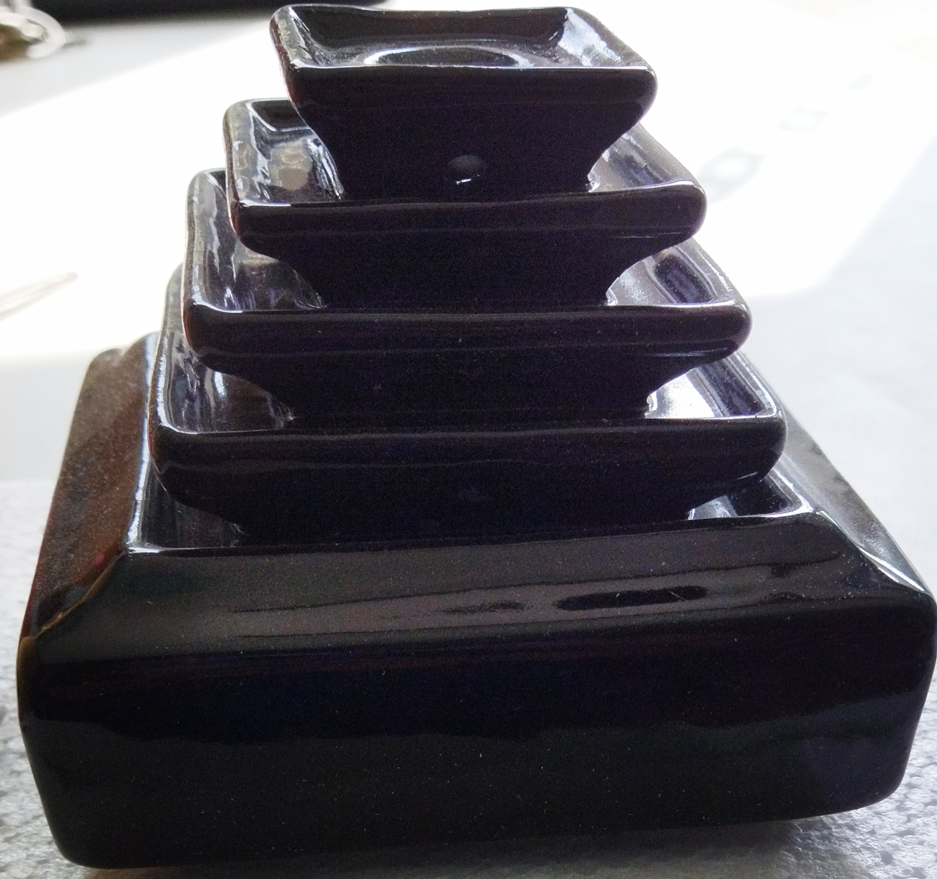 Backflow incense burner pyramid