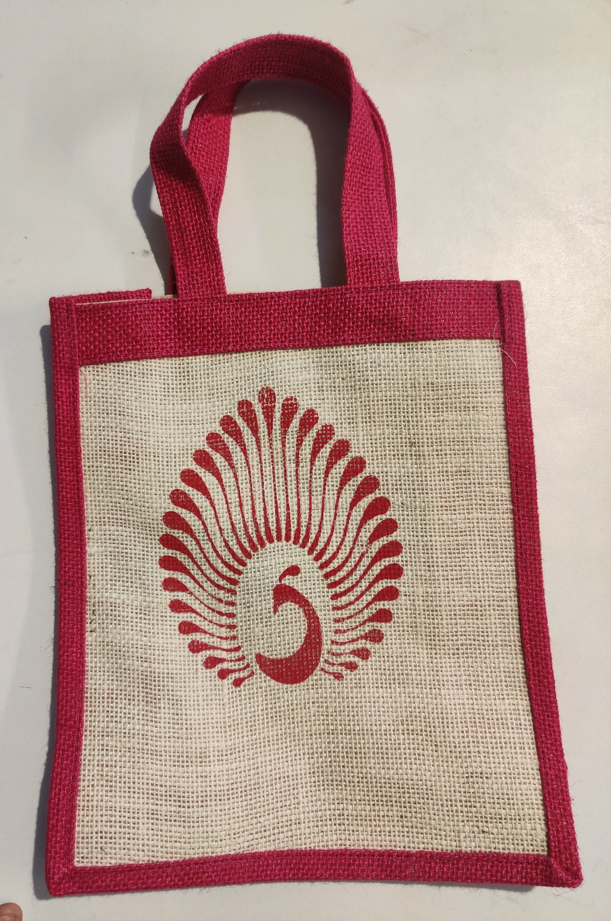 Jute bags peacock