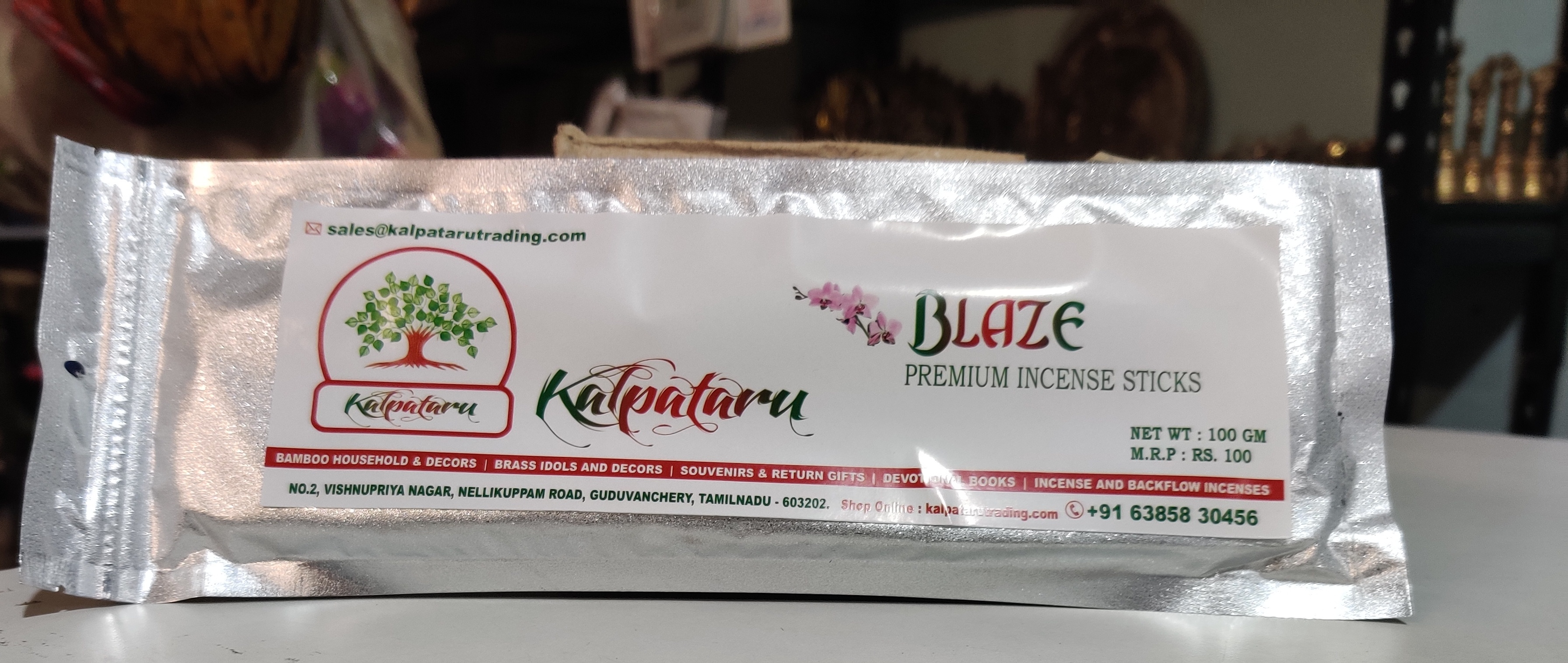 Kalpataru incense sticks Blaze 100gns