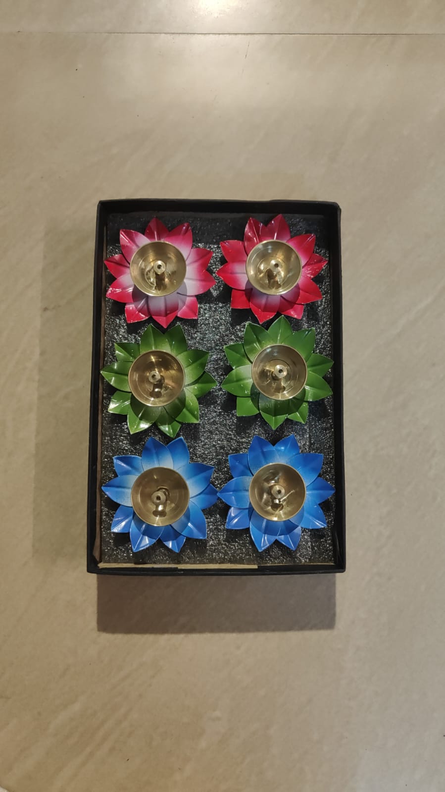 Lotus diya small size 6 pcs box